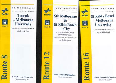 Timetables - The Met 1997