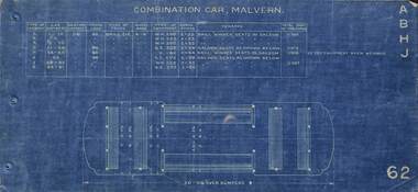 Tramcar floor plans - Malvern Combination