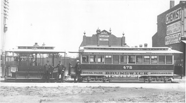 Photograph - Cable car set - Brunswick, c1910
