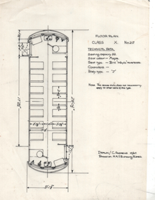 Drawing - "Floor plan X class 217"