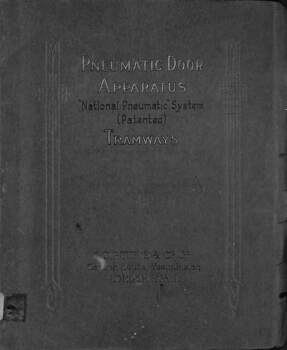 Manual - "Pneumatic Door Apparatus" - cover