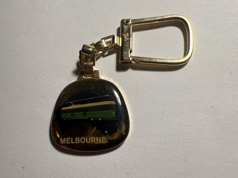 Melbourne tram key ring