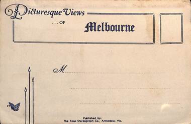 "Picturesque Views of Melbourne" folder 1 of 5