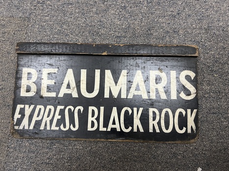 Sign - Beumaris - Express Black Rock