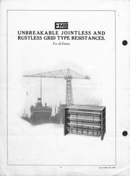"Unbreakeable jointless rustless grid type resistances" - rear cover