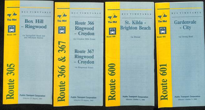 Timetable - bus - The Met - set of 24 - image 6 of 6