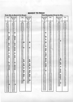  Timetables - Route 30 - 1989 - page 2