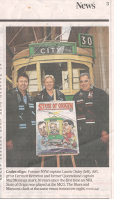 State of Origin NRL - newspaper clipping 28-6-2024