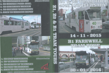 Z1 & Z2 40th Anniversary & B1 Farewell tram tours - cover