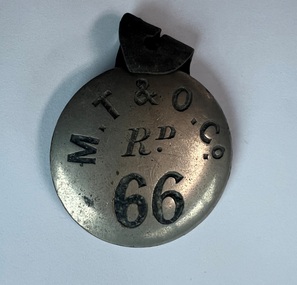 "M.T&O.Co. Rd 66" badge front