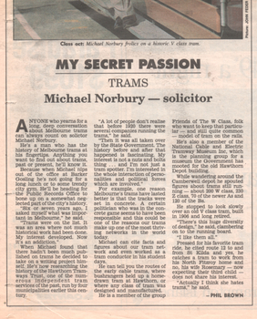 My Secret Passion - trams"