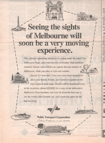 Advert - re The Melbourne Tram