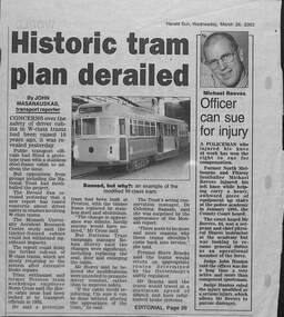 "Historic tram plan derailed"