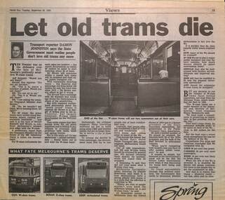 "Let old trams die"