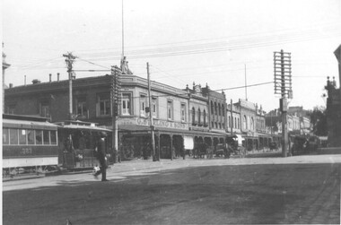 Cable tram 383 Bridge Road Richmond at Chruch Street