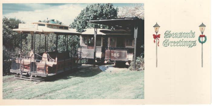 Christmas Card - Twentyman cable trams