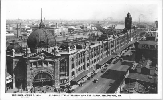 "Flinders Street Station and the Yarra, Melbourne"