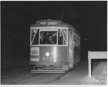 Black & White Photograph/s, X2 677 Point Ormond Last Car 22 October 1960