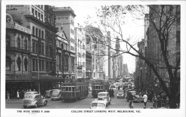 "Collins Street, looking west, Melbourne"