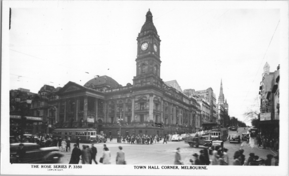 "Town Hall Corner Melbourne"