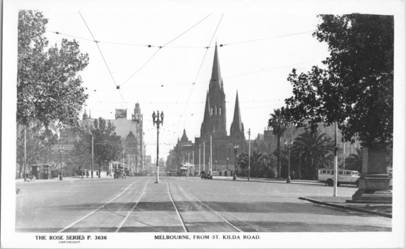 "Melbourne from St Kilda Road"