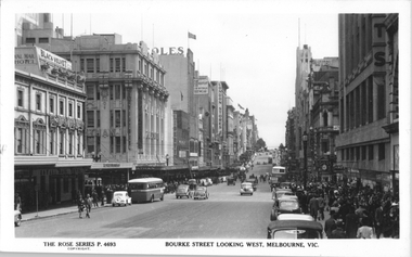 "Bourke Street Looking West, Melbourne"