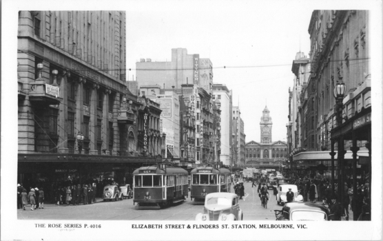 "Elizabeth Street & Flinders St Station, Melbourne"