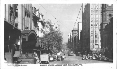 "Collins Street looking west, Melbourne"