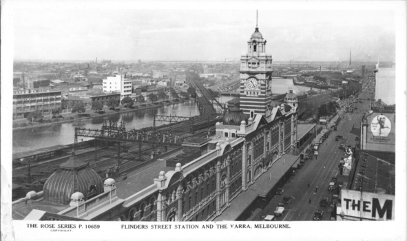 "Flinders Street station and the Yarra Melbourne"