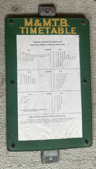 Timetable board - Camberwell Junction - Batman Ave - front