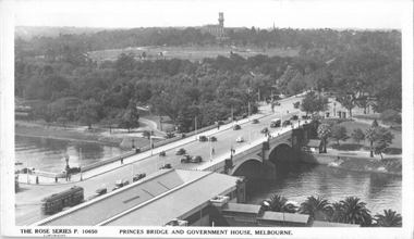 "Princes Bridge and Government House Melbourne"