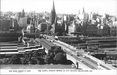 "The Yarra, Princes Bridge & City Skyline, Melbourne"