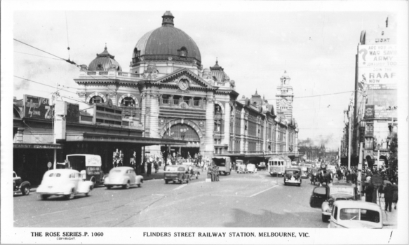 "Flinders St Railway station Melbourne"