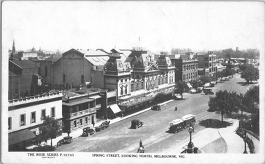 "Spring Street looking north, Melbourne"