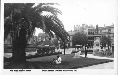 "Spring Street Gardens, Melbourne"