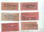 Set of 15 pre-decimal or imperial tram tickets - sample of rear.