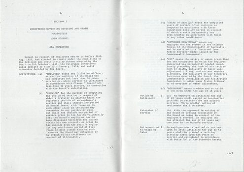 Gratuities (New Scheme) Long Service Leave - pages 2 and 3