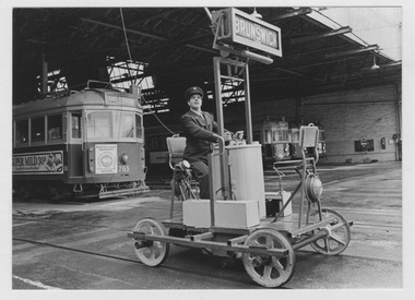 Colin Friels as Malcolm on his home-made tram