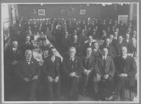 Sargents Cafe 1923. photo of a dinner or event.