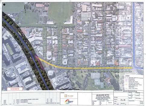 "Melbourne Metro St Kilda Road - early works" - drawing 1 of 5