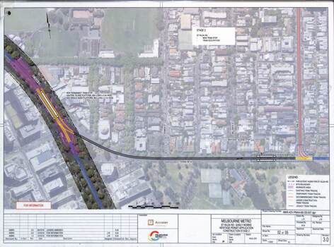 "Melbourne Metro St Kilda Road - early works" - drawing 2 of 5