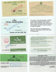 Set of four travel passes