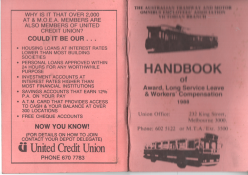 "Handbook of Award, Long Service Leave and & Workers Compensation"