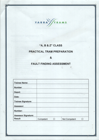 "A, B & Z class training assessment"