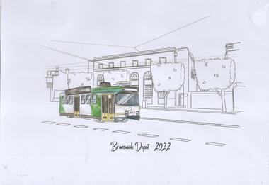 Drawing - "Brunswick Depot 2022'