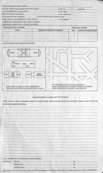 "Traffic employees accident report" - rear