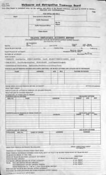 "Traffic employees accident report"