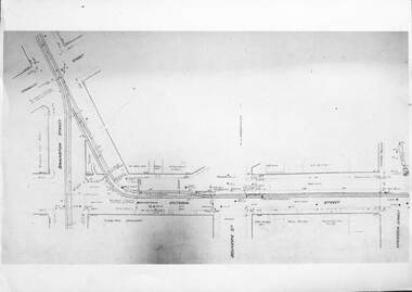 Set of three track drawings 