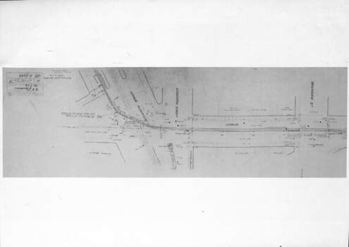 Set of three track drawings 