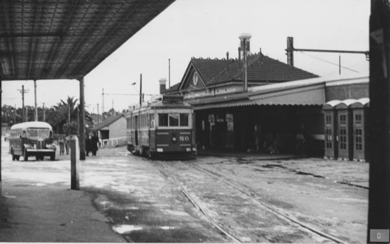 VR tram 50 at Sandringham Railway Station